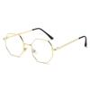 Y12501 Retro Polygonal Metal Sunglasses for Women & Men - UV Protection