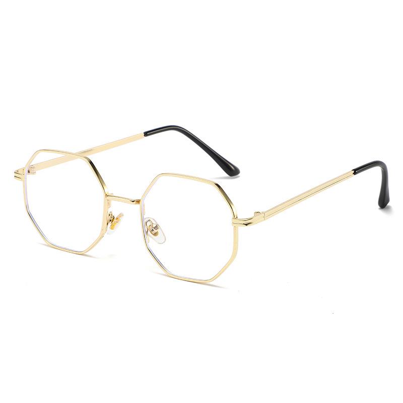 Y12501 Retro Polygonal Metal Sunglasses for Women & Men - UV Protection