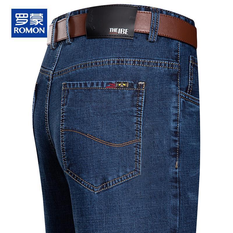 

ROMON Men s Loose Fit Thick Warm Stretch Jeans 36
