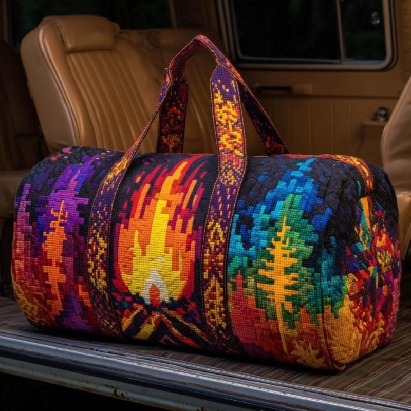 Small Animal Sunflower Print Travel Bag Unisex Gym Sports Large Capacity Weekend Overnight