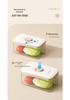 Vacuum Sealing Fresh-keeping Refrigerator Box with Timer and Handle for Kitchen Organization and Freezer Storage