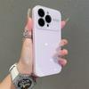 Ins Stylish Candy Color AG Glass Glossy Phone Case For iPhone 15 16 17 Pro Max 14 Plus 13 Crystal Full Camera Protection Cover
