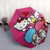 1pc Hello Kitty Friends Circle Umbrella with Plastic Handle,Suitable for All Seasons Home Travel Outdoor UmbrellaSanlio468