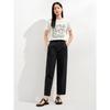 JiuZi Annakou Women's Casual Tapered Cropped Pants