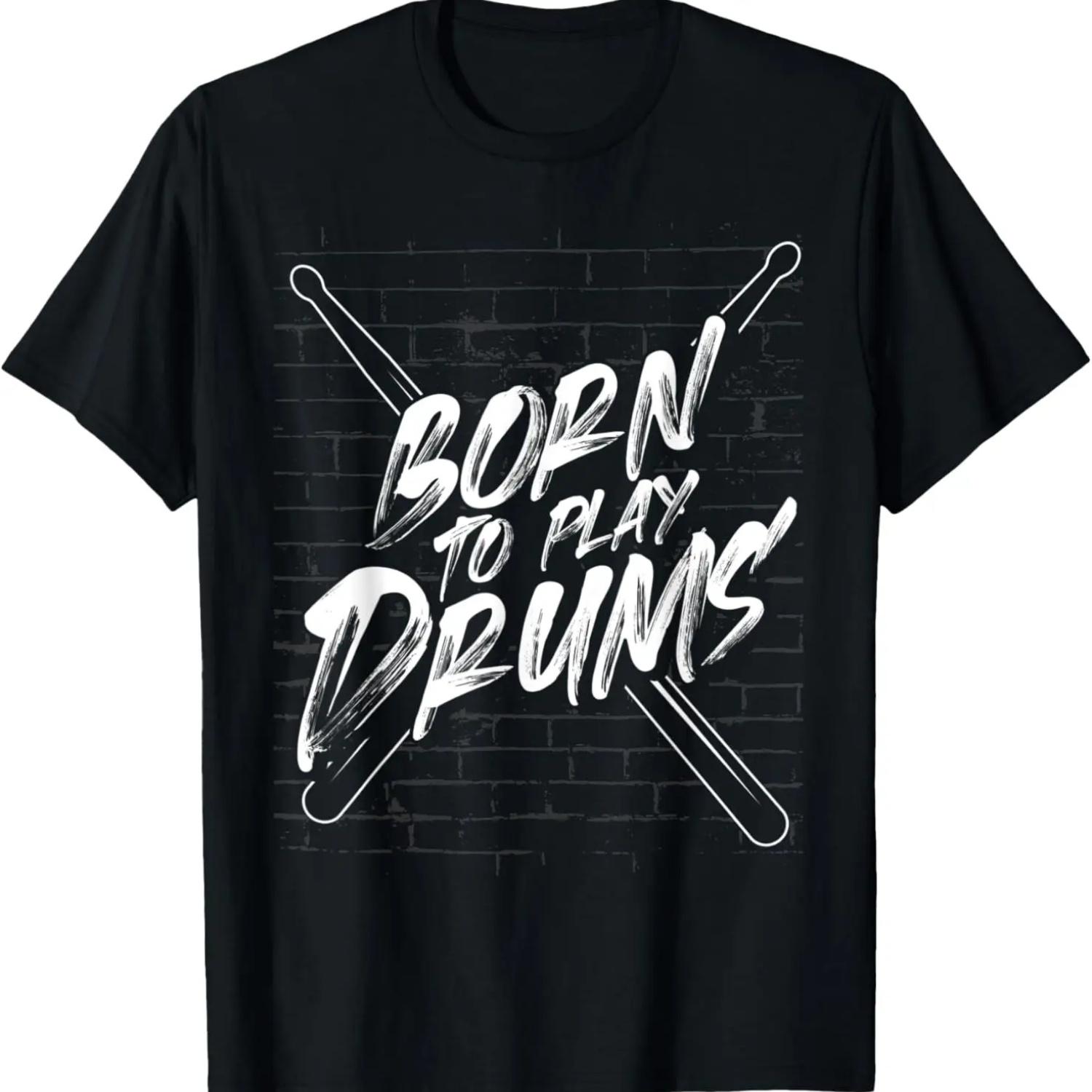 Футболка Born To Play Drums XXXXXL разноцветный