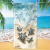 Serviette de plage surdimensionnée en microfibre motif tortue Douce Absorbante Séchage Rapide Sans Sable Légère Style Contemporain