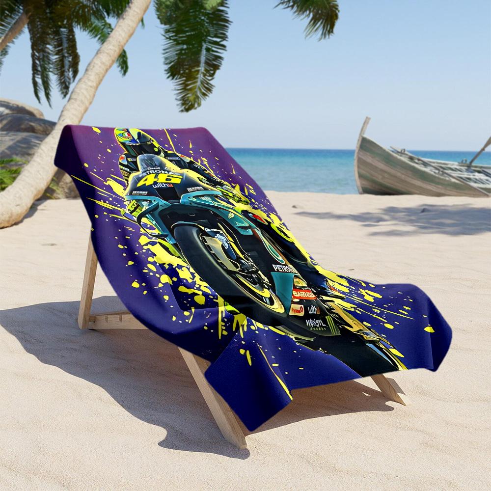 Motogp cozy beach towel Durable Oversized, foldable, portable, travel beach towel Fashion Lovers Wedding Party Gift