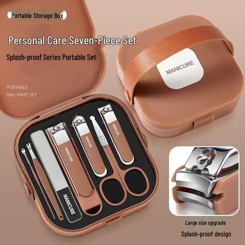 

Portable Anti-Splash Nail Clipper Set: Handbag-Style Manicure Scissors & Personal Care Tools