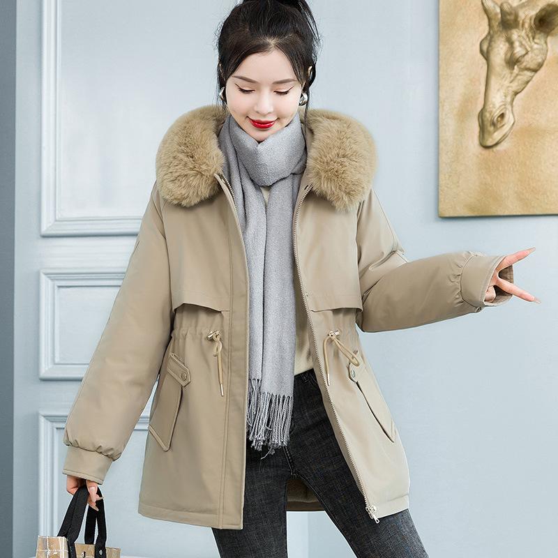 Short pie overcomes women's new winter velvet thickened student cotton clothes loose waist cotton coat