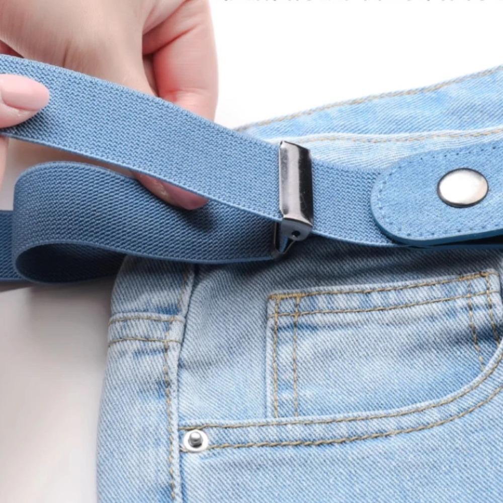 Adjustable Stretch Belt No Buckle Invisible Belt for Women Men Jeans Easy Wear Unisex Elastic Waistband designer belt