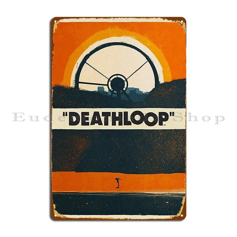 Vintage Deathloop Metal Sign Wall Pub Pub Wall Decor Printing Customized Tin Sign Poster 20x30cm