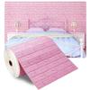 70cmx1/5/10m 3D Foam Self-Adhesive Wallpaper Waterproof Brick Wall Stickers Living Room Bedroom Wall Stickers Home Decoration