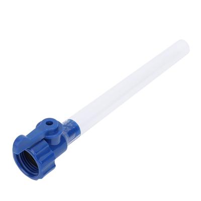 Remplisseur de réservoir d'eau de camping-car avec vanne d'arrêt Adaptateur de remplissage d'eau rapide et efficace pour camping-cars Irrigation de jardin Lavages de voiture Bleu