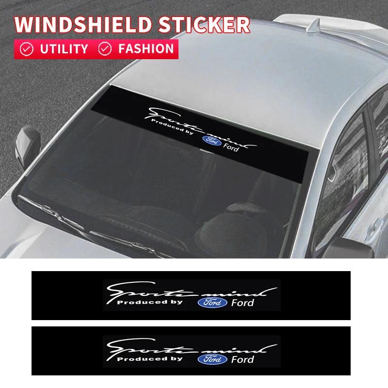Gorące Naklejki Przeciwsłoneczne na Samochód Naklejki na Przednią Szybę Samochodu Dla Ford Focus 3 2015-2018 Kuga 2016-2019 Escape C-MAX Ecosport 2018-2