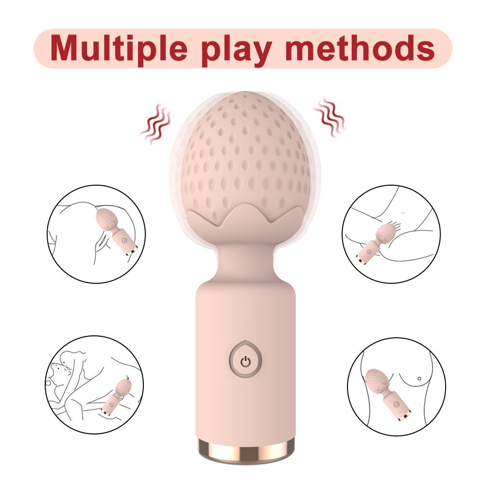 Mini Strawberry Shaped Female Masturbator Clitoral Stimulator Massage Vibration G-spot Sex Toy for Women Adult Products