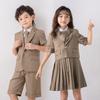 British Academy Style Short-Sleeve Kindergarten Uniform - Spring & Autumn Children's Performance Set