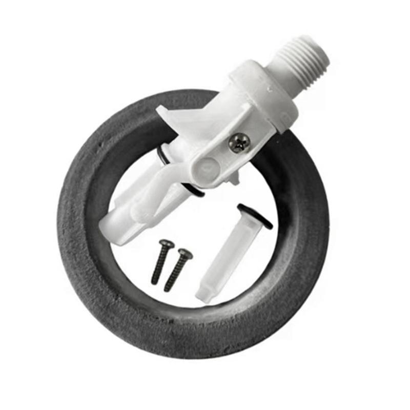 Trailer Toilet Repair Kit Plastic Replacement 13168 Water Control Assembly with Seal Gaskets and Threaded Fitting for Thetford IV Bathroom Maintenance