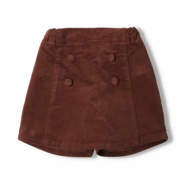 [Children's Clothing] Moujonjon (Moojeongjeong) Corduroy 3/4 Length Pants with Skirt 90cm-140cm M61100