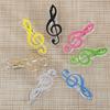 3Pcs/Set Book Paperclips Sheet Steel Spring Score Funny Mini Music Folder Clip Decorative Paper Musical Notation Office Supplies