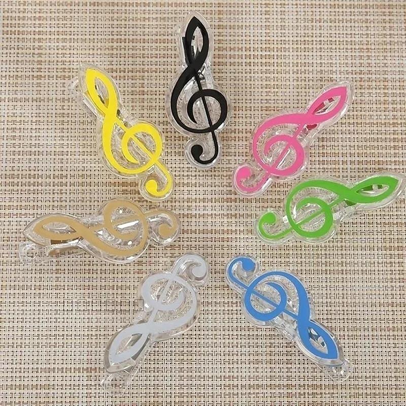 3Pcs/Set Book Paperclips Sheet Steel Spring Score Funny Mini Music Folder Clip Decorative Paper Musical Notation Office Supplies