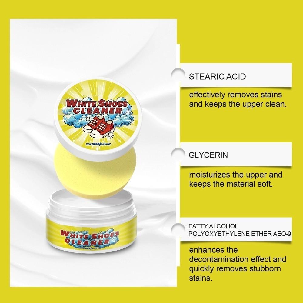 Multifunctional White Shoes Cleaner Mild Ingredients with Sponge Sneaker Cleaner Just Wipe Clean No Need To Wash