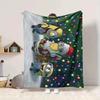 1Pc Christmas Minion Celebration Blanket Soft And Comfortable Casual Warm Camping Travel Christmas Halloween Gift M91744