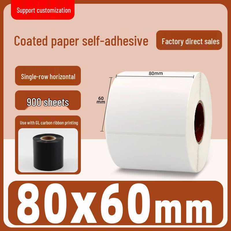 Assorted Sizes Self-Adhesive Barcode Label Stickers - Coated Paper