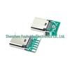 Type-C Female Socket 24P with Riveted Shell and Dual 56K Resistors - 6-Core