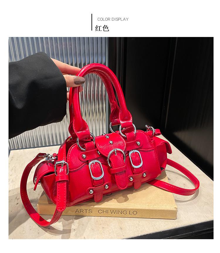 

Niche design bag women s spring and summer new women s shoulder oblique span bag large-capacity handbag красный