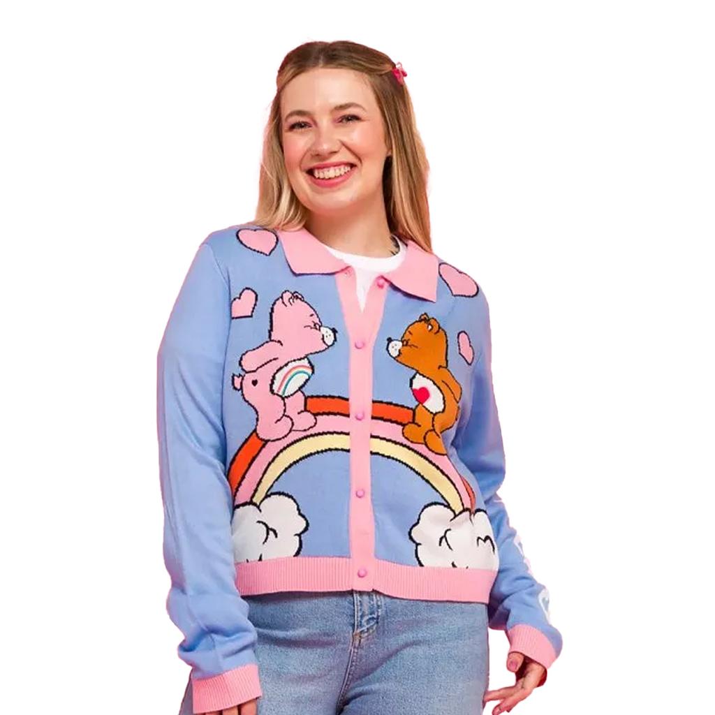 Care Bears Unisex Adult Love Collared Cardigan