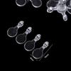 200pcs Plastic Flat Pad Pendants Oval Acrylic Transparent Cabochon Pendants  Home