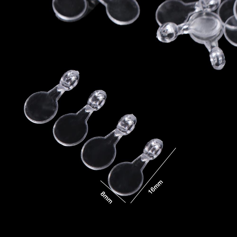 200pcs Plastic Flat Pad Pendants Oval Acrylic Transparent Cabochon Pendants  Home