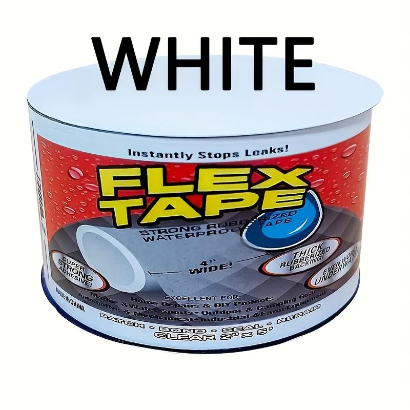 

Waterproof Flexible Tape - Maximum Water-Resistant Ability, Suitable for Indoor and Outdoor Use, Perfect for Home, RVs, Roofs, Pipes, Swimming Pools білий