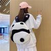 Large Capacity Cartoon Plush Panda Shoulder Bag For Women Cute Unisex Backpack Doll Bag Street Fashion