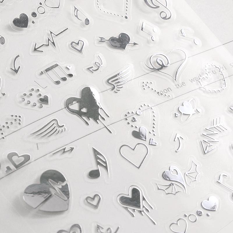 Phantom Dream Series Korean-Style Embossed Stickers for Journals – 4 Designs