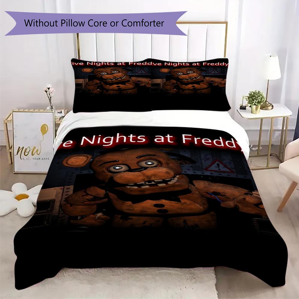 Celebrate Animatronic Friends Threepiece Set 1 Duvet Cover 2 Pillowcase Without Core Without Core Bedding Set Soft And Comfortable