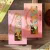12 Monthly Climate Flowers Bookmark Exquisite Artistic Metal Bookmarks with Long Chain Tassel Students Book Clip Reading Tool