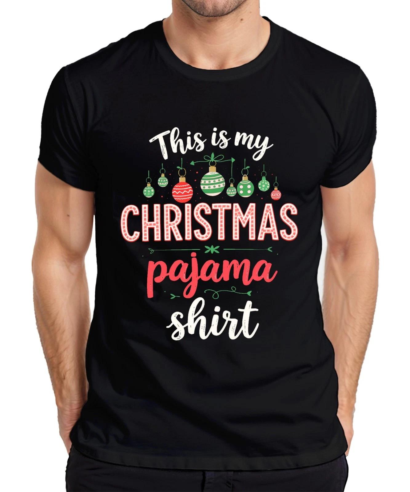 This is my CHRISTMAS pajama shirt Weihnachten Pyjama Geschenk Herren T-Shirt XXL