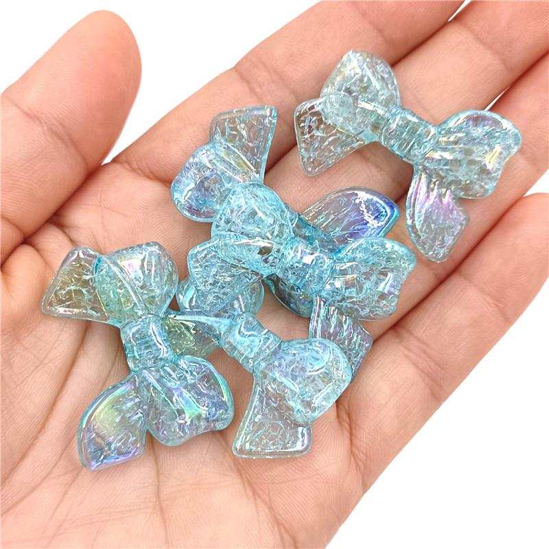Creative for Bracelet Making Fashion Creative Necklace Splintered Effect 5Pcs Bowknot Pendants Beads DIY Jewelry Accessories Bright Exquisite