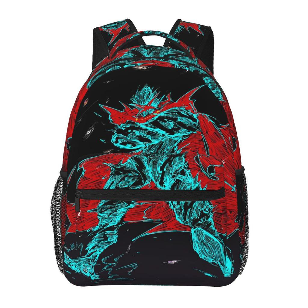 Tengen Toppa Gurren Lagann Printed Japanese Anime Student Backpack School Bag Travel Daypack for Boys Girls Bookbag Shoulder Bag