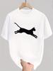 100 Cotton Springsummer Unisexs Long Sleeved Round Neck Black T Short Sleeved Tshirt Top Loose Casual Prin
