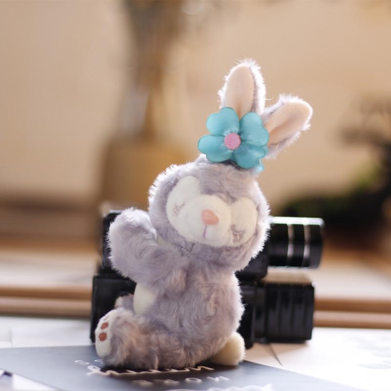 Ins Little Rabbit Pendant Plush Toy Doll Small Rabbit Doll Cute Bag Hanging Decoration Keychain
