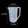 MDNG Plastic Measuring Beaker with Handle (2500ml, 3-Pack)