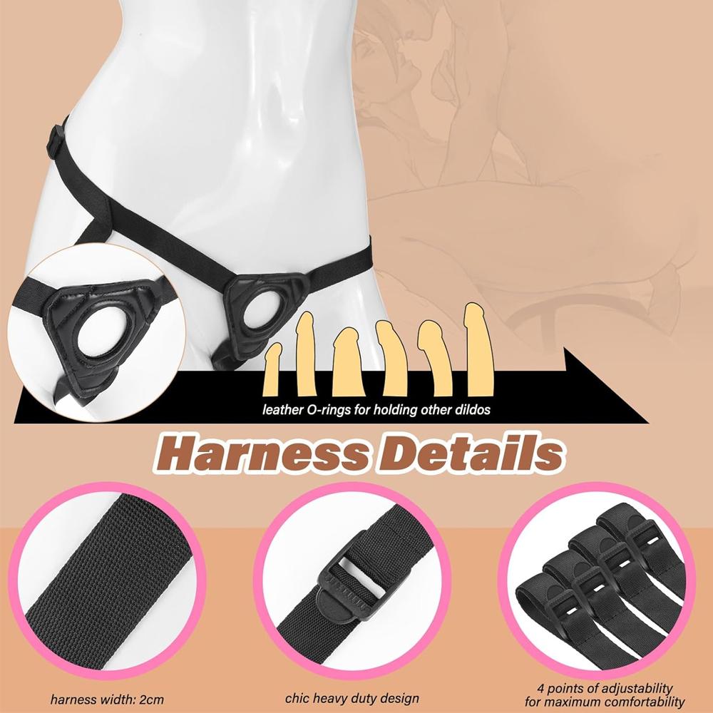 Strap On Dildo For Women Realistic Penis with Suction Cup  G-spot Anal Dildos Belt Wearable Panties Dick Sex Toys For Adult Vagi