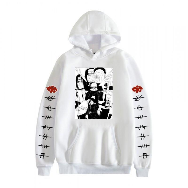 Anime Hoodie Naruto Inspired Casual Sweatshirt Teens Men Winter Warm Long Sleeve Pullover With 3D Pouch Pocket
