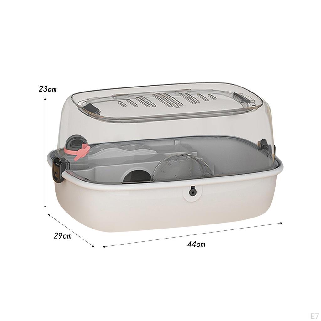 Habitat Hamster Cage Openable Top Ventilation Transparent Breathable Acrylic Small Animal for