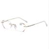 Lady Ultra Light Metal Reading Eyewear Women's Fashion Presbyopic Eyeglasses Diamond Cut Edge Blue Light Reading Glasses Gafas
