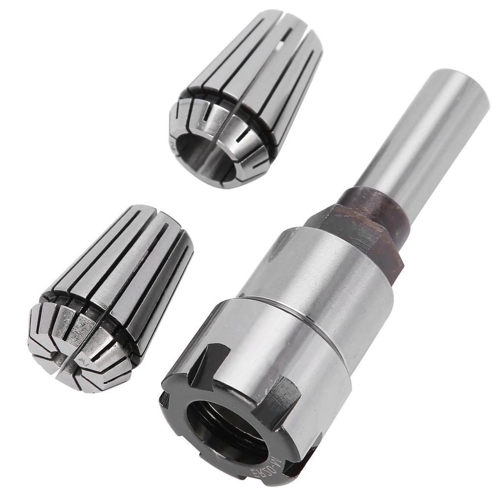 3Pcs Collet Chuck Milling Cutter (6.5mm+13mm) + Extension Rod 12 Shank CNC Lathe Tool