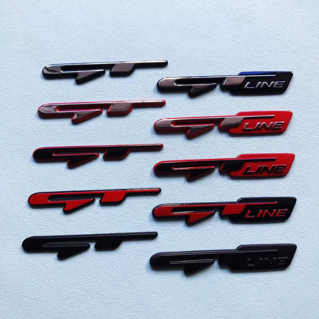 GT LINE car label sticker, suitable for GT metal label, lead smart running, Stinger tail label, middle net label