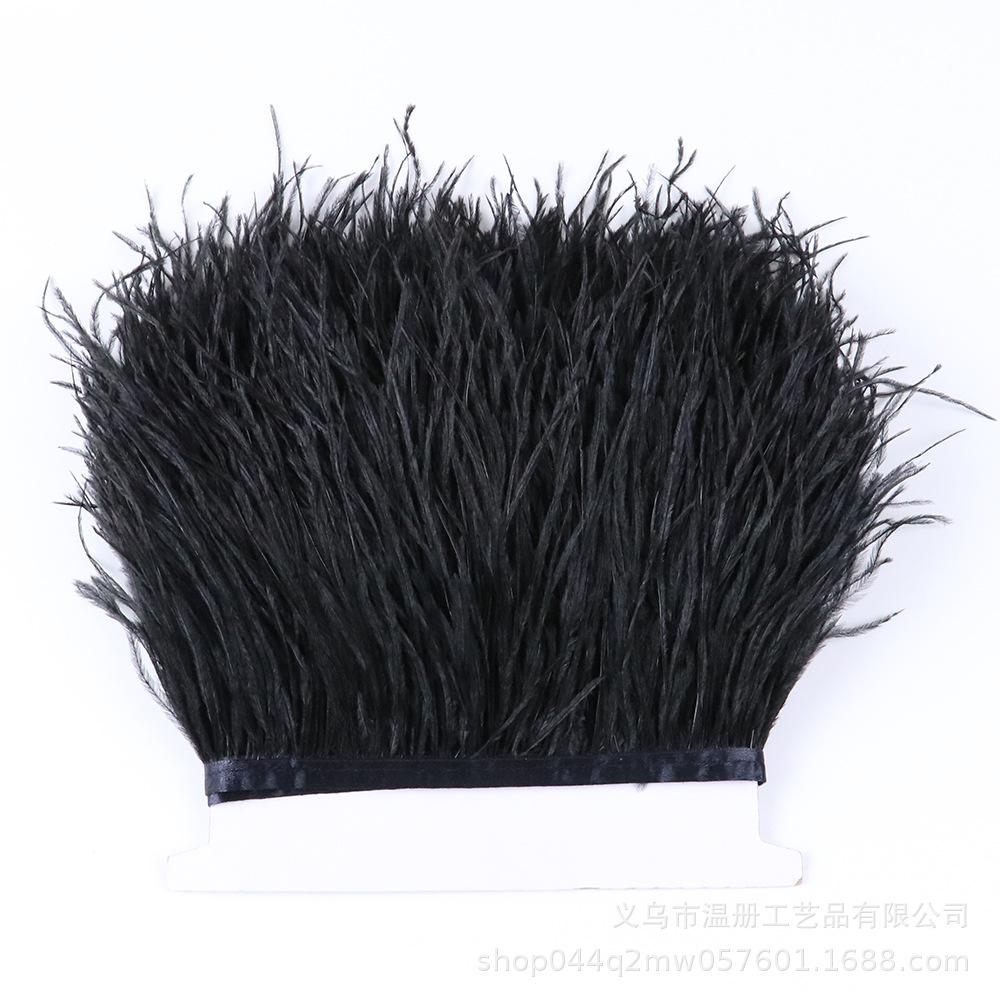 Color 10-15Cm Ostrich Hair Cloth Edge 53 Colors Wedding Clothing Accessories Diy